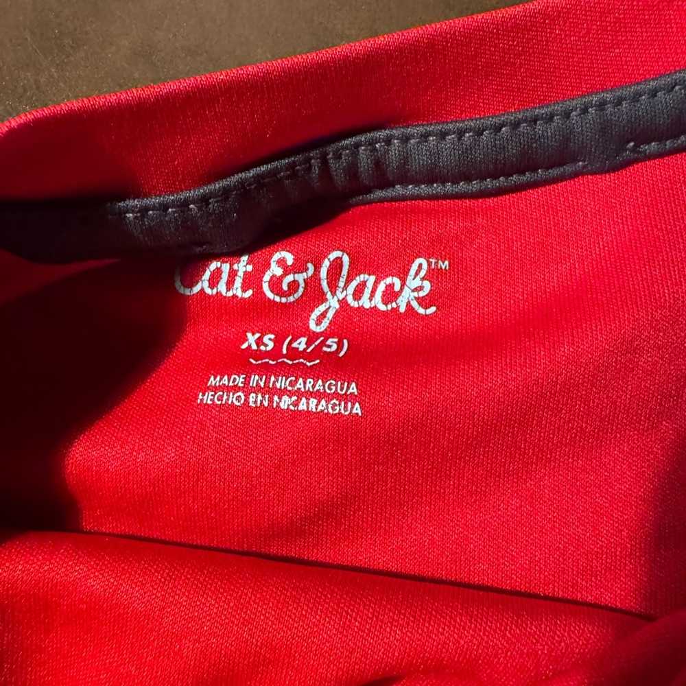 Cat & Jack Boys Red Emoji Faces Graphic Tee Shirt XS 4/5‎ Short Sleeve - Picture 3 of 3
